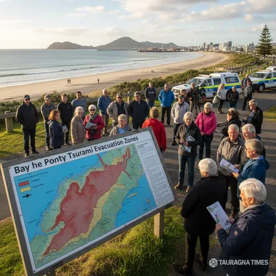 Updated tsunami evacuation zone maps show shifts inland and reduced areas for coastal Bay of Plenty residents.