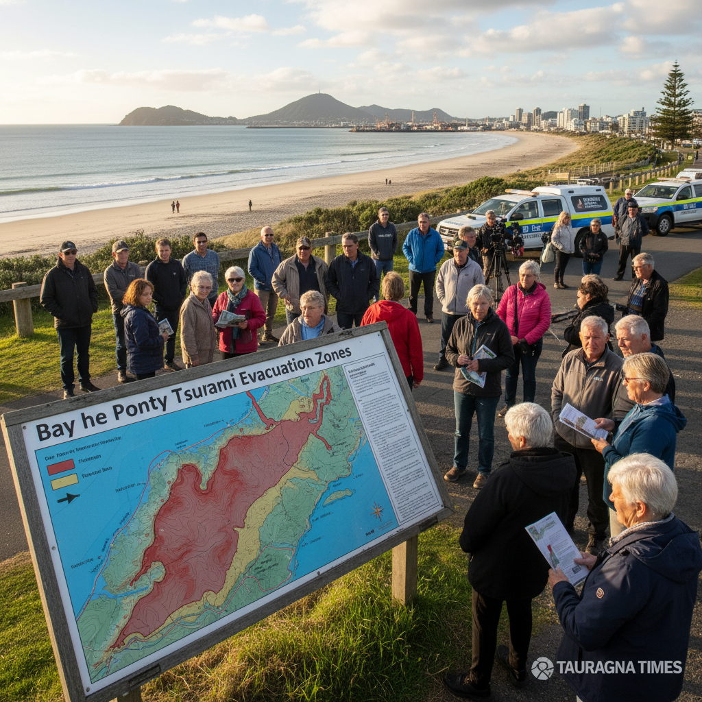 Updated tsunami evacuation zone maps show shifts inland and reduced areas for coastal Bay of Plenty residents.