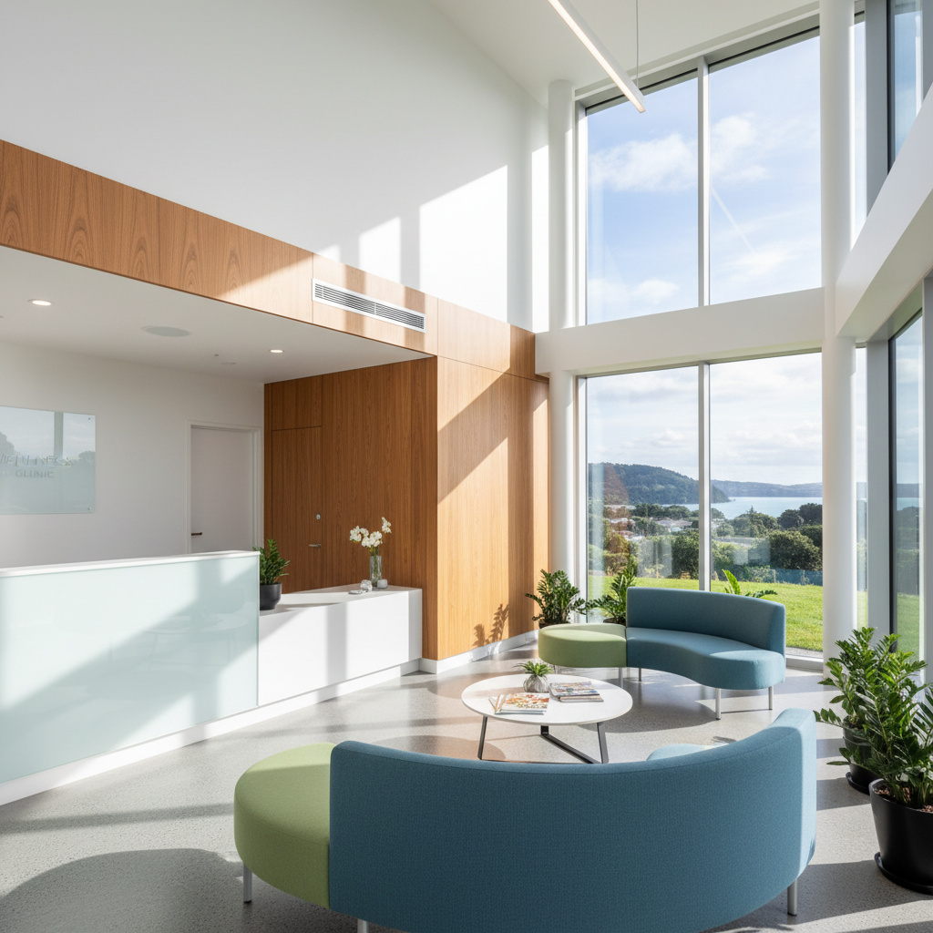 A clinical, wellness environment presented as a realistic healthcare setting, featuring no people, text, or watermarks.