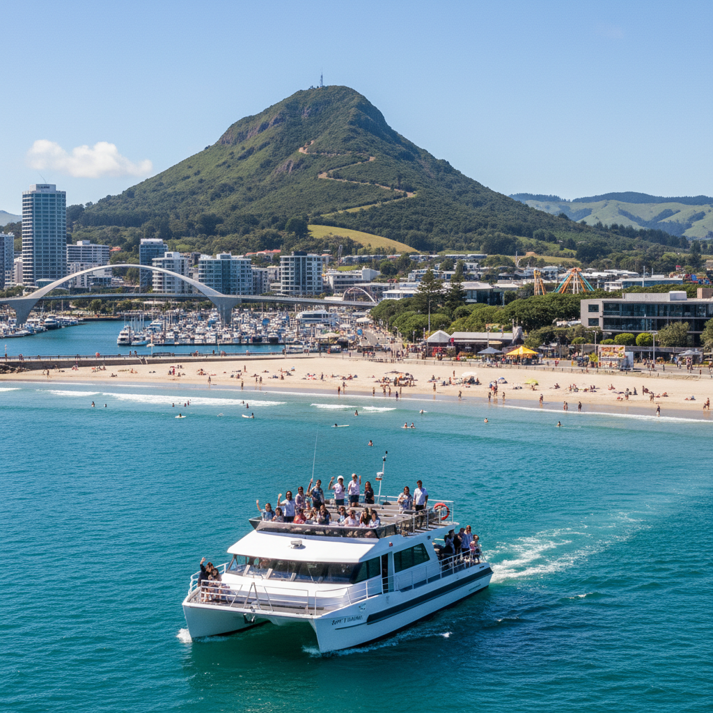 Mount Maunganui and Tauranga harbour activities featured in a regional news guide for 2026.